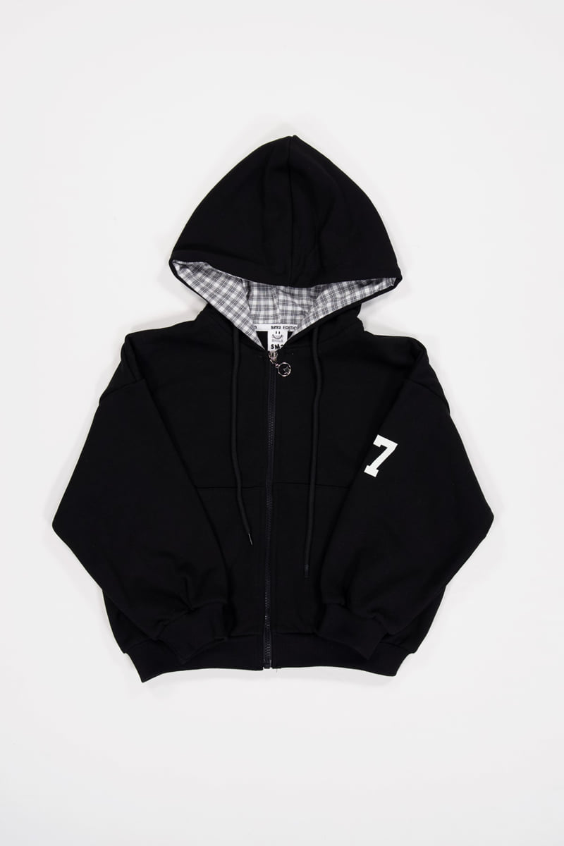 Sm2 - Korean Children Fashion - #childofig - Check Hoodie Zip-Up - 11