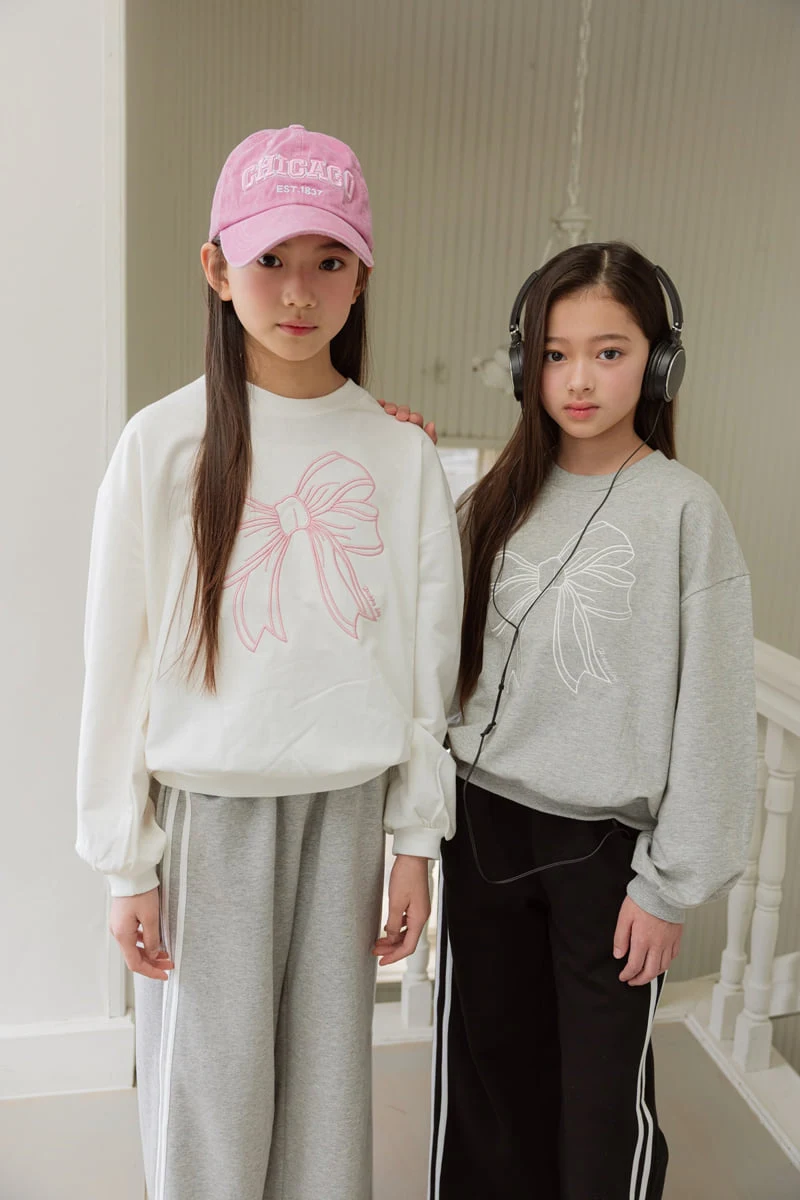 Sm2 - Korean Children Fashion - #designkidswear - Ribbon Embroidered Sweatshirt - 8
