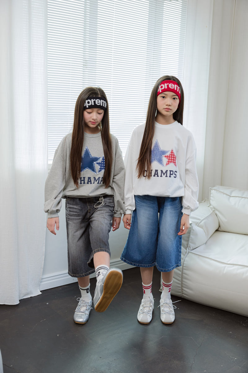 Check Star Sweatshirt by Sm2 for Child - view 2