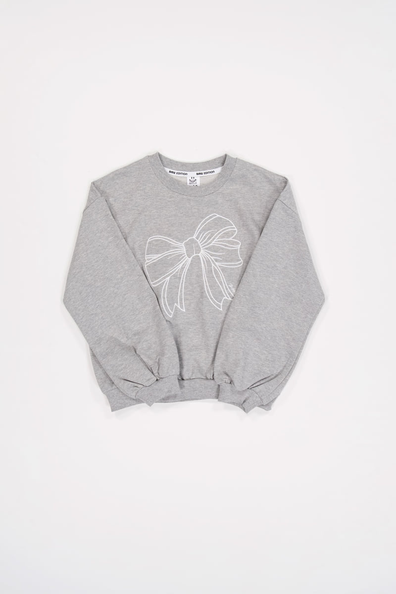 Sm2 - Korean Children Fashion - #kidsshorts - Ribbon Embroidered Sweatshirt - 11