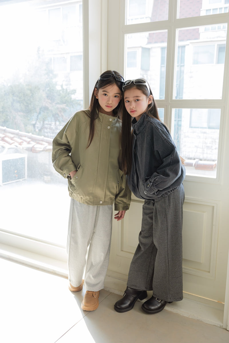 Sm2 - Korean Children Fashion - #kidsstore - Striped Wide Pants - 9