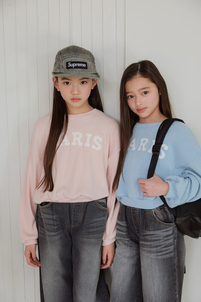 Sm2 - Korean Children Fashion - #kidsstore - Paris Knit Sweatshirt - 2