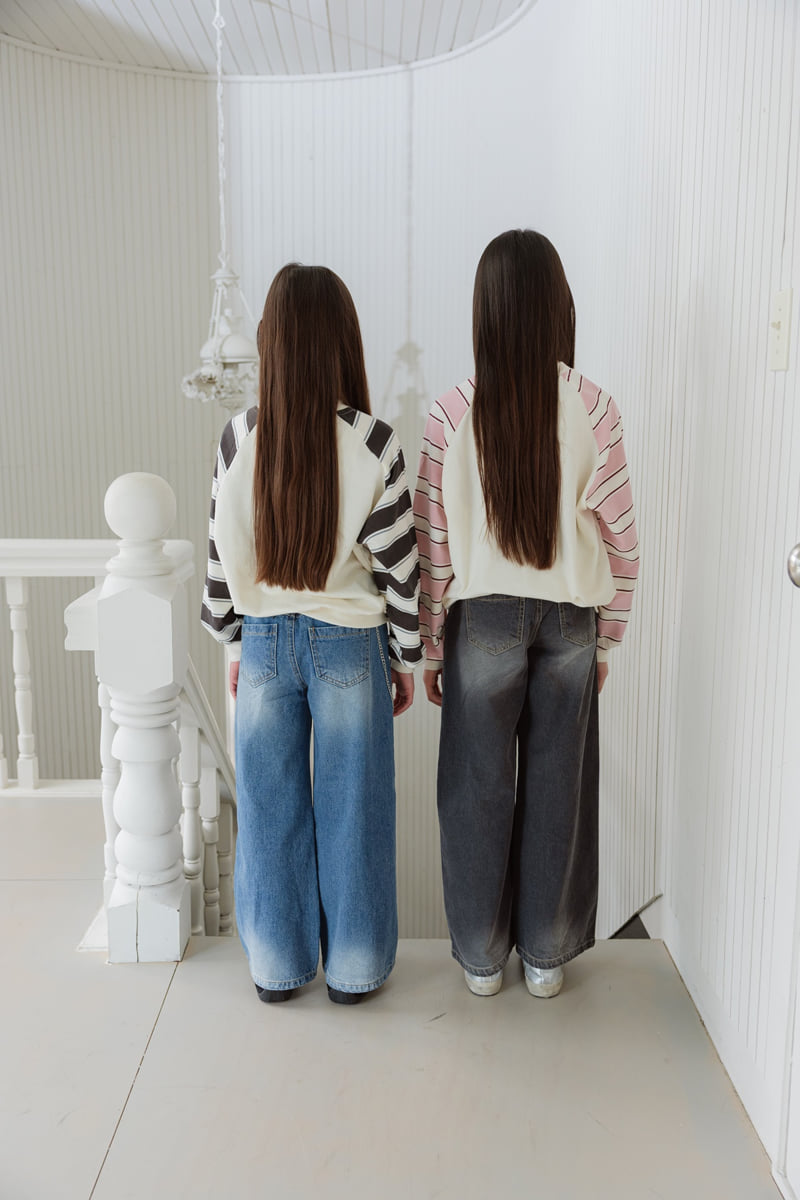 Sm2 - Korean Children Fashion - #kidsstore - Wide Denim Pants - 9