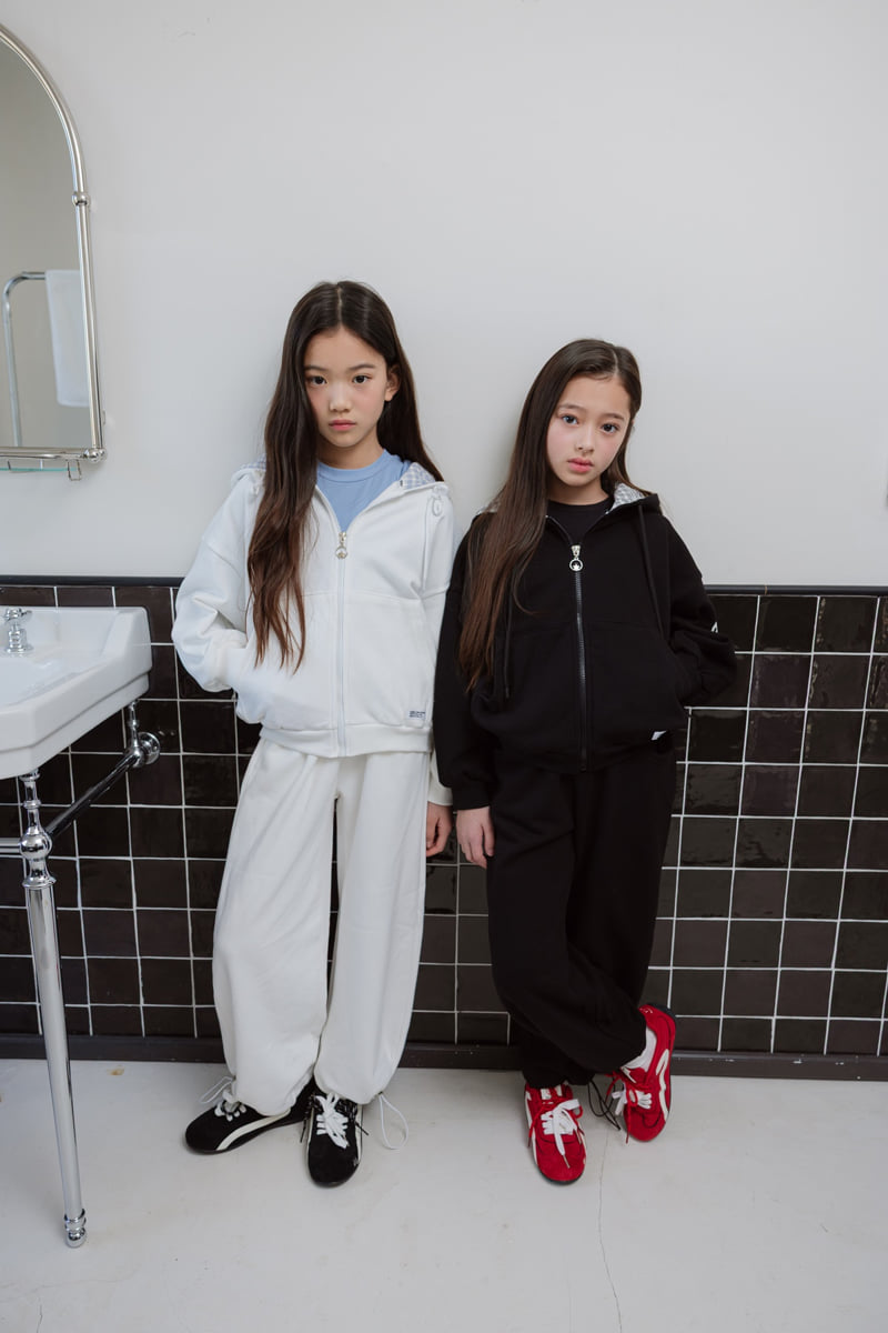 Sm2 - Korean Children Fashion - #kidsstore - Check Hoodie Zip-Up - 4
