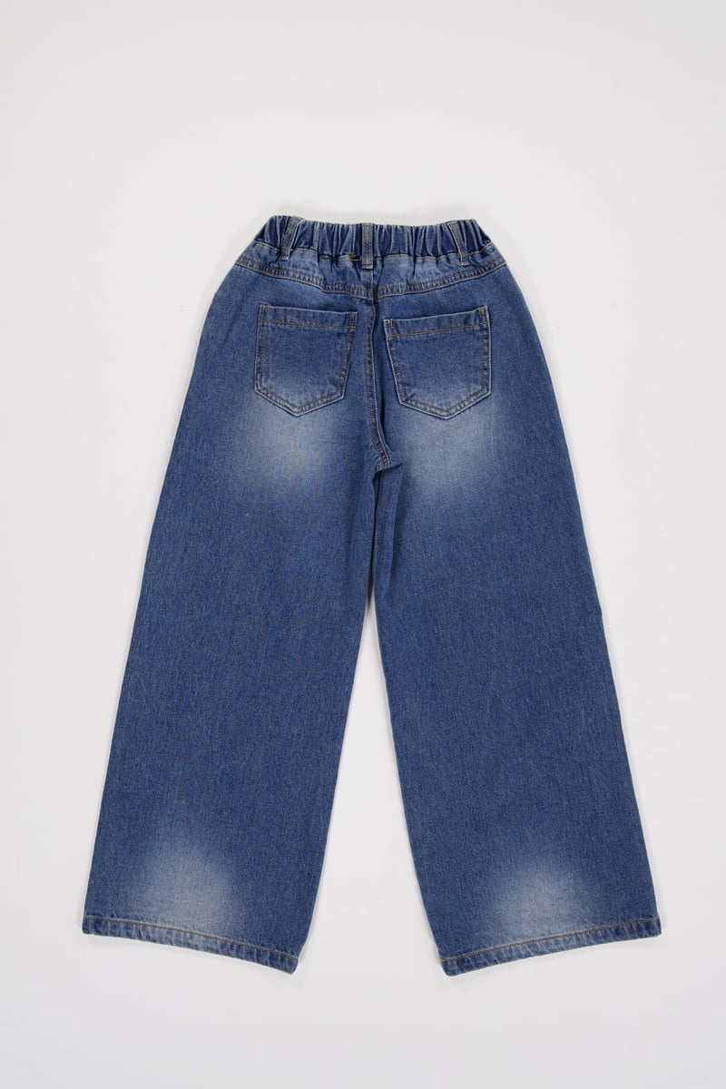 Sm2 - Korean Children Fashion - #littlefashionista - Wide Denim Pants - 12