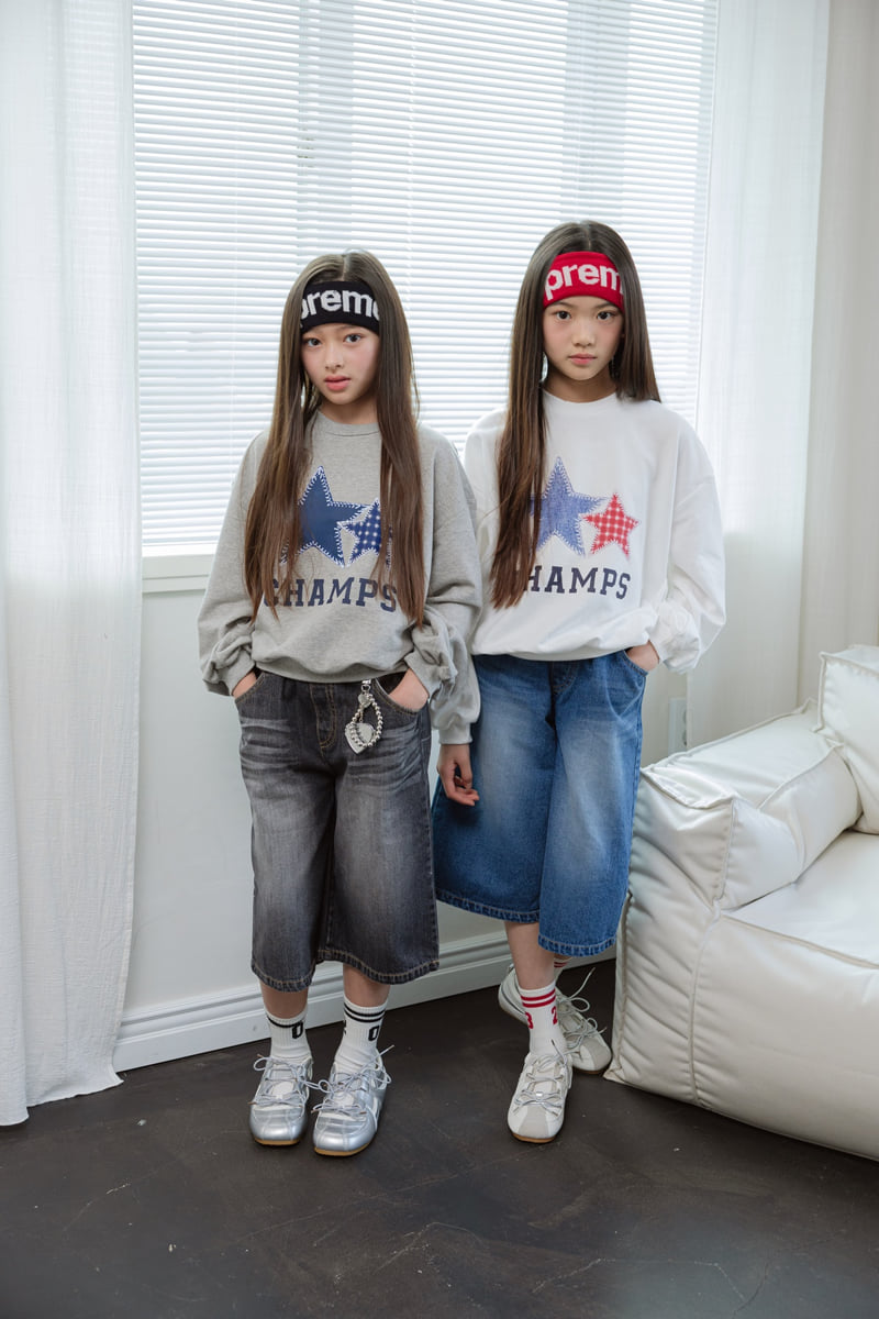 Check Star Sweatshirt by Sm2 for Child - view 7