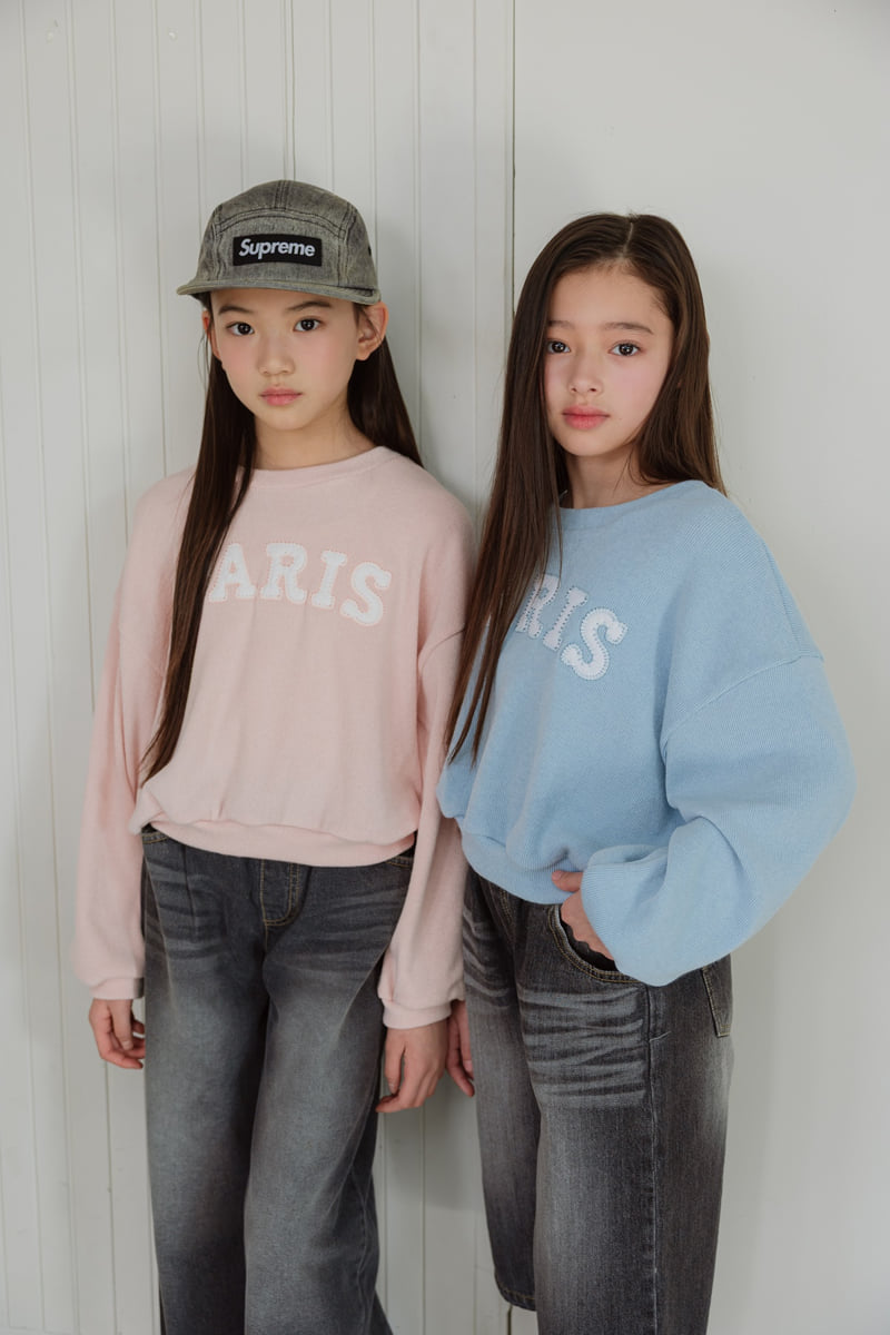 Sm2 - Korean Children Fashion - #minifashionista - Paris Knit Sweatshirt - 7