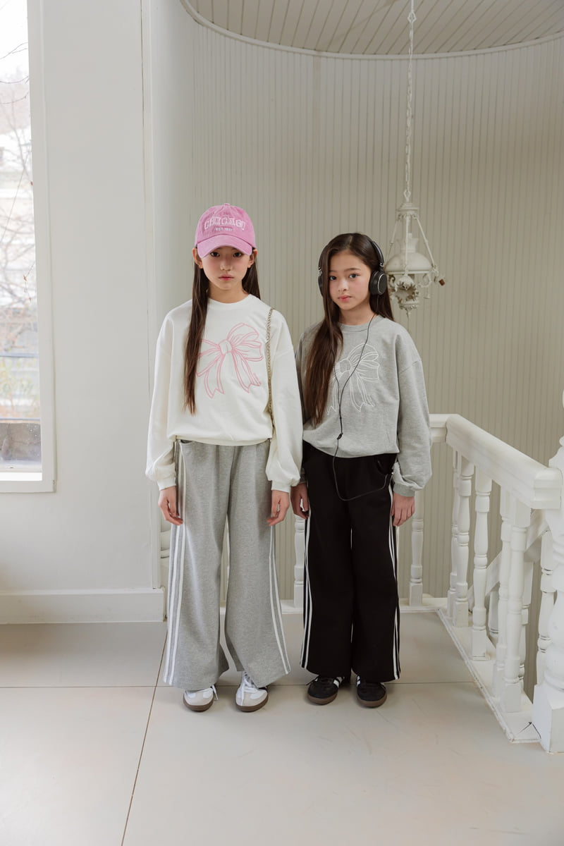 Sm2 - Korean Children Fashion - #prettylittlegirls - Color Block Line Pants - 3