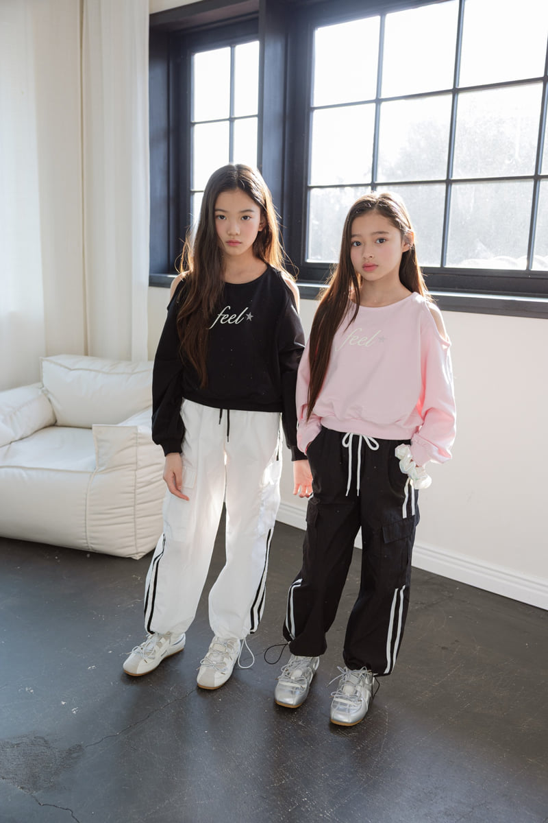 Sm2 - Korean Children Fashion - #prettylittlegirls - Line Track Pants