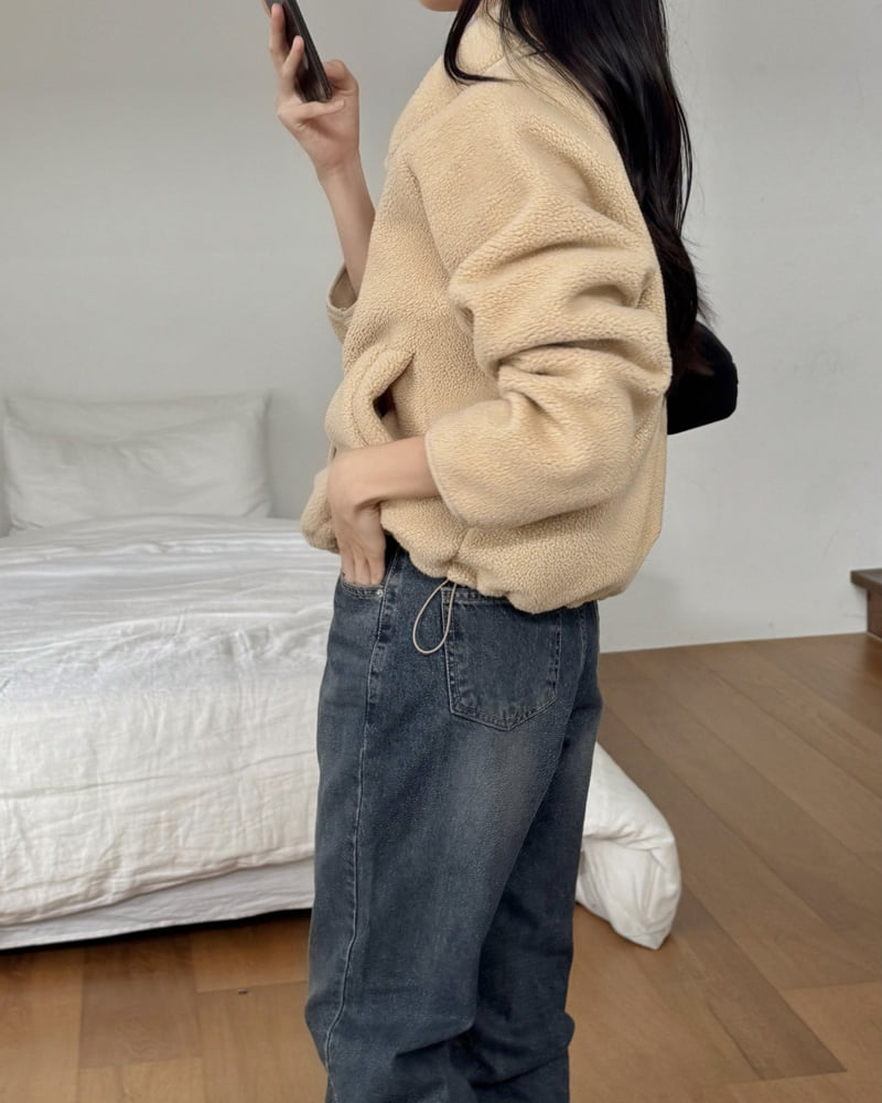 Something Else - Korean Women Fashion - #momslook - Beryl Fleece Jumper - 2