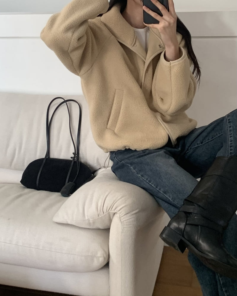 Something Else - Korean Women Fashion - #momslook - Beryl Fleece Jumper - 3