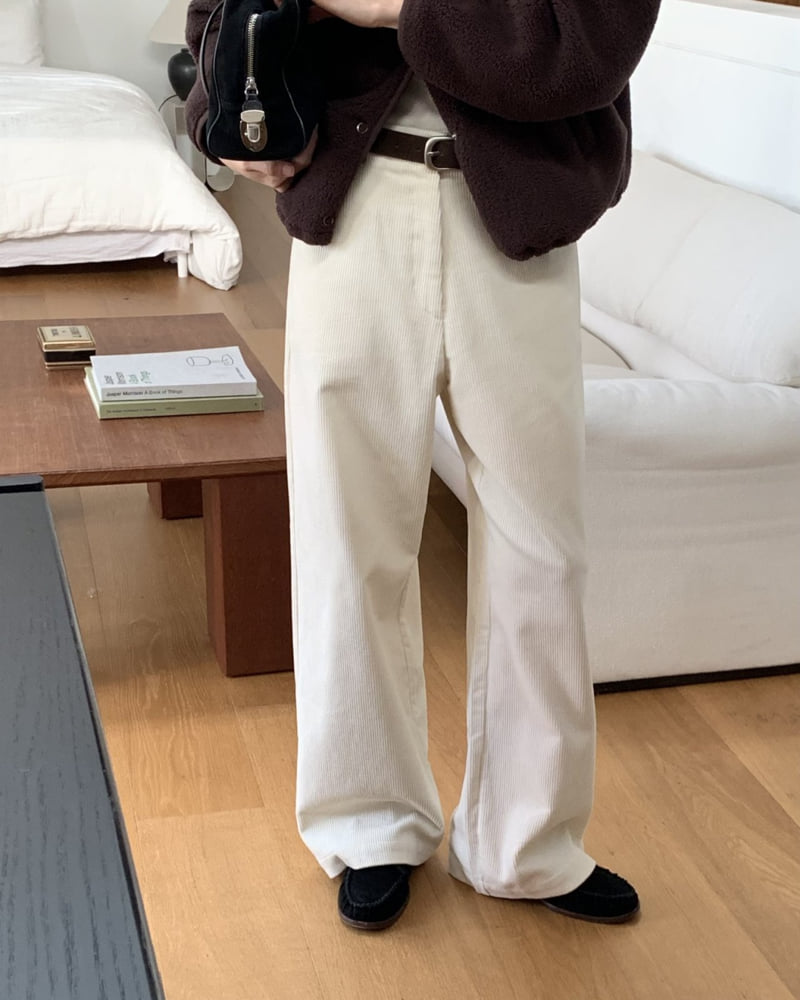 Something Else - Korean Women Fashion - #momslook - Wagon Corduroy Pants