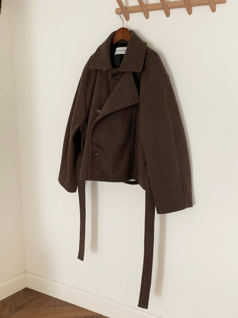 Something Else - Korean Women Fashion - #momslook - Saddle Wool Short Coat - 12