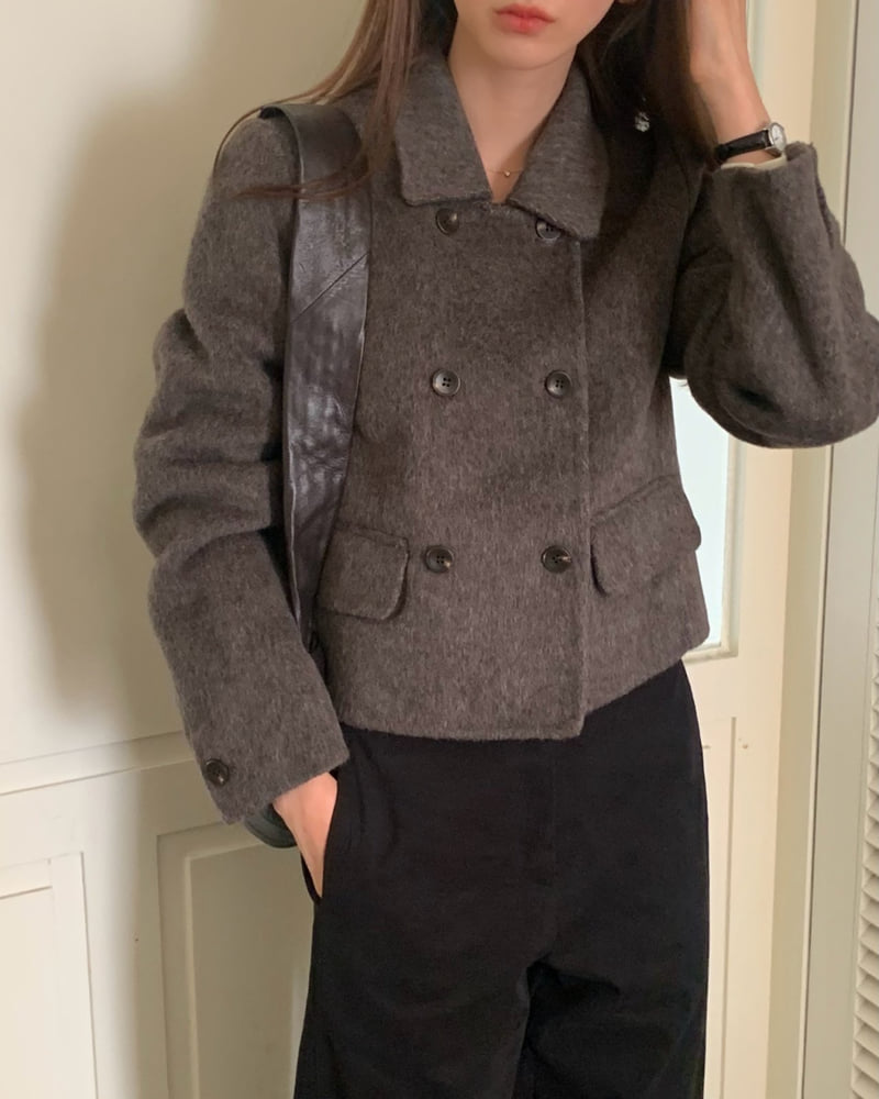 Something Else - Korean Women Fashion - #momslook - Handmade Double Short Coat - 11