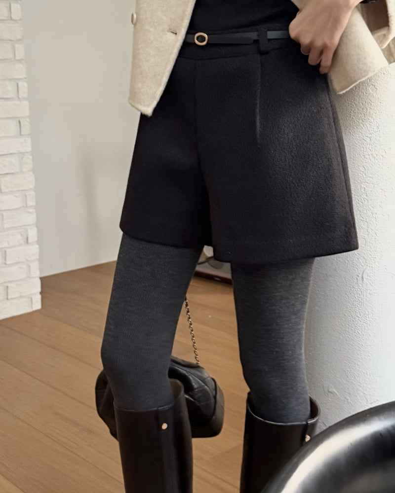 Something Else - Korean Women Fashion - #momslook - Bella Wool Shorts - 6