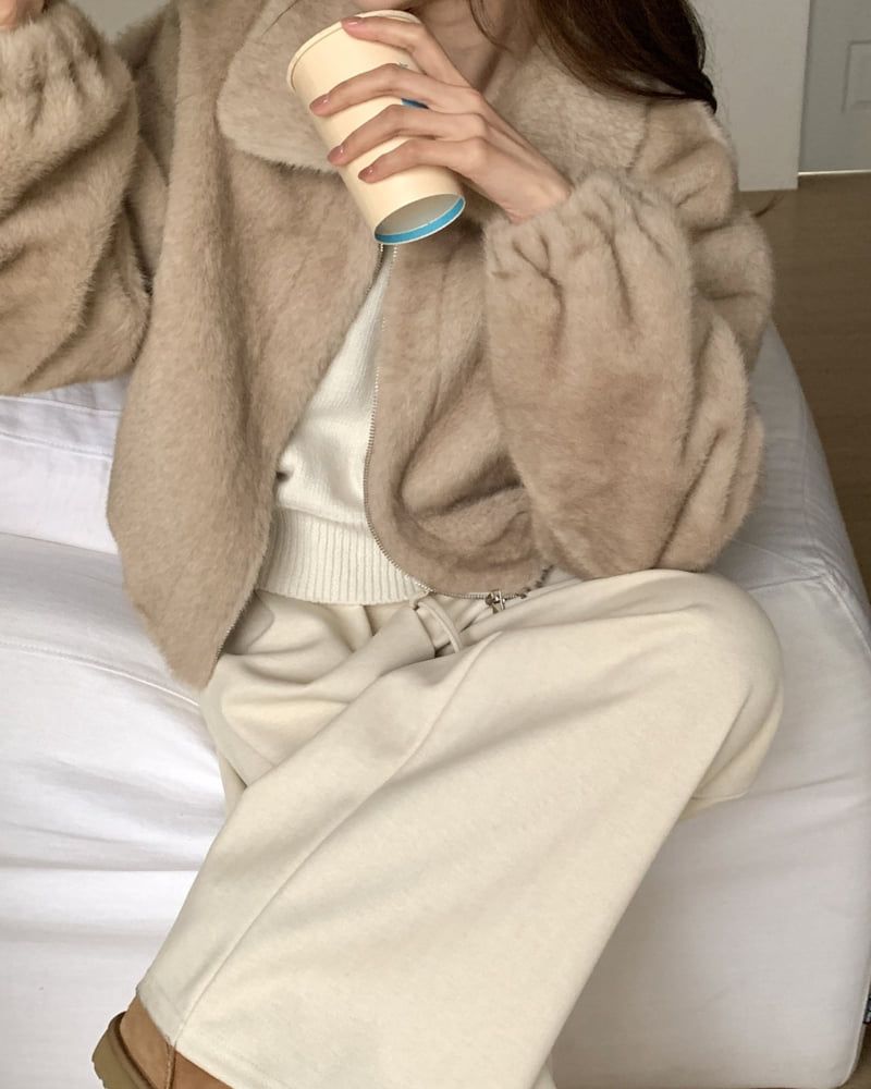 Something Else - Korean Women Fashion - #momslook - Beige Soft Jacket - 7