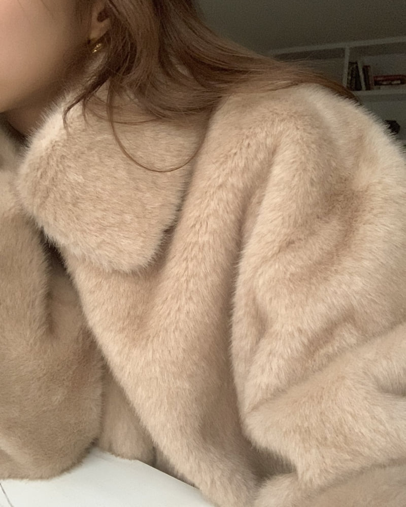 Something Else - Korean Women Fashion - #momslook - Beige Soft Jacket - 9
