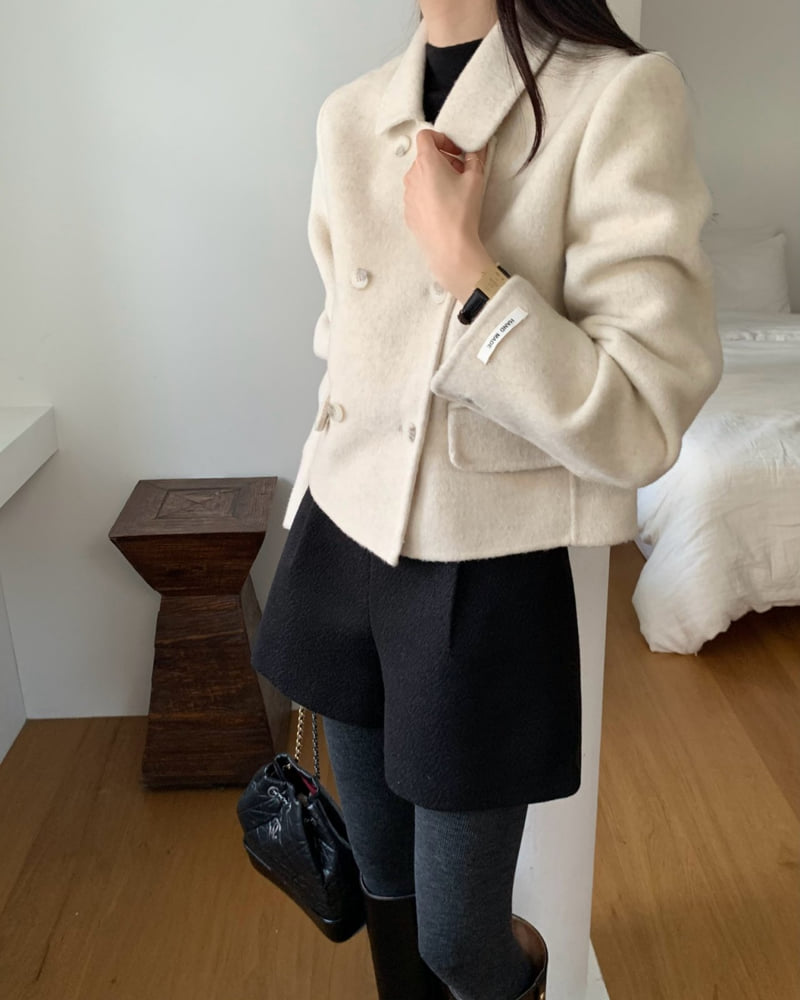 Something Else - Korean Women Fashion - #pursuepretty - Handmade Double Short Coat