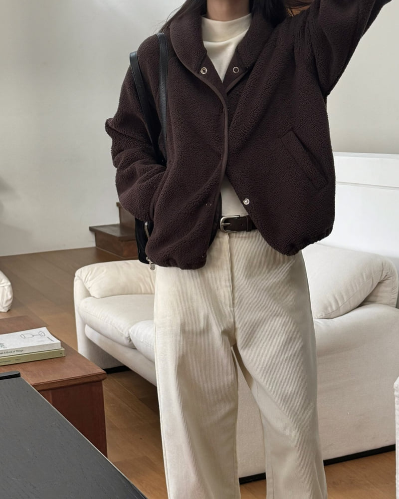 Something Else - Korean Women Fashion - #restrostyle - Beryl Fleece Jumper - 8