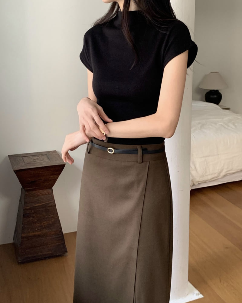 Something Else - Korean Women Fashion - #restrostyle - Mild Half Turtleneck Tee - 3