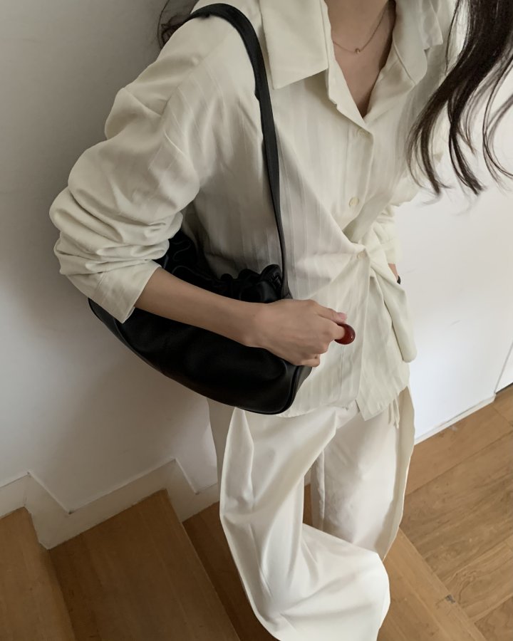 Something Else - Korean Women Fashion - #pursuepretty - Ditto Stripe Button Shirt - 4