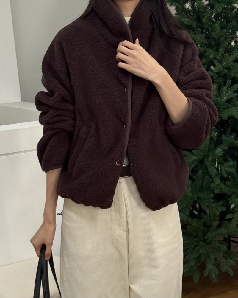 Something Else - Korean Women Fashion - #romanticstyle - Beryl Fleece Jumper - 9