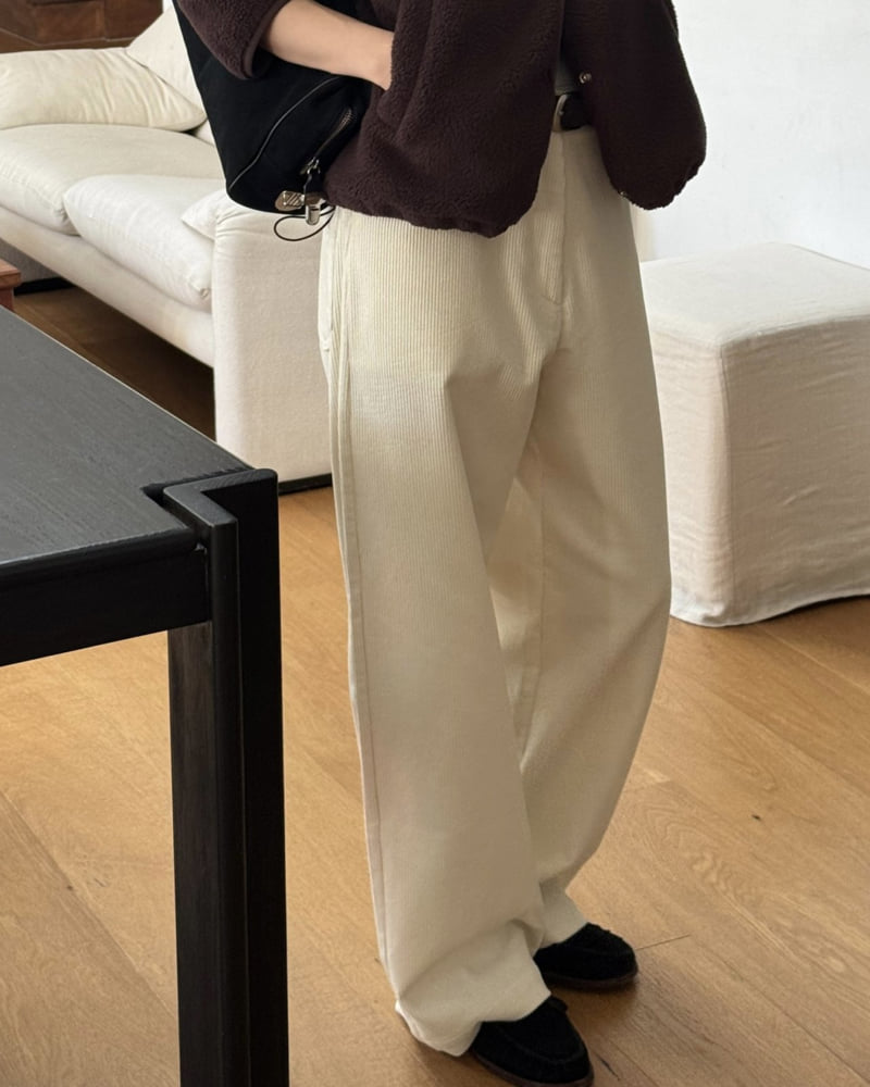 Something Else - Korean Women Fashion - #romanticstyle - Wagon Corduroy Pants - 7
