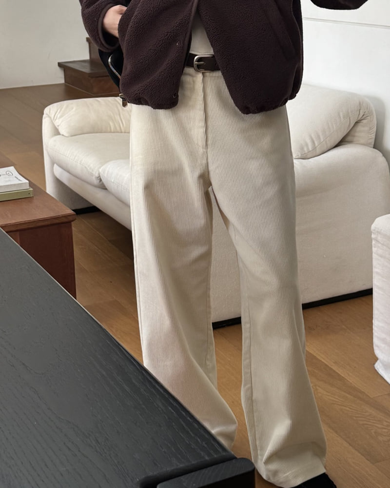 Something Else - Korean Women Fashion - #shopsmall - Wagon Corduroy Pants - 8