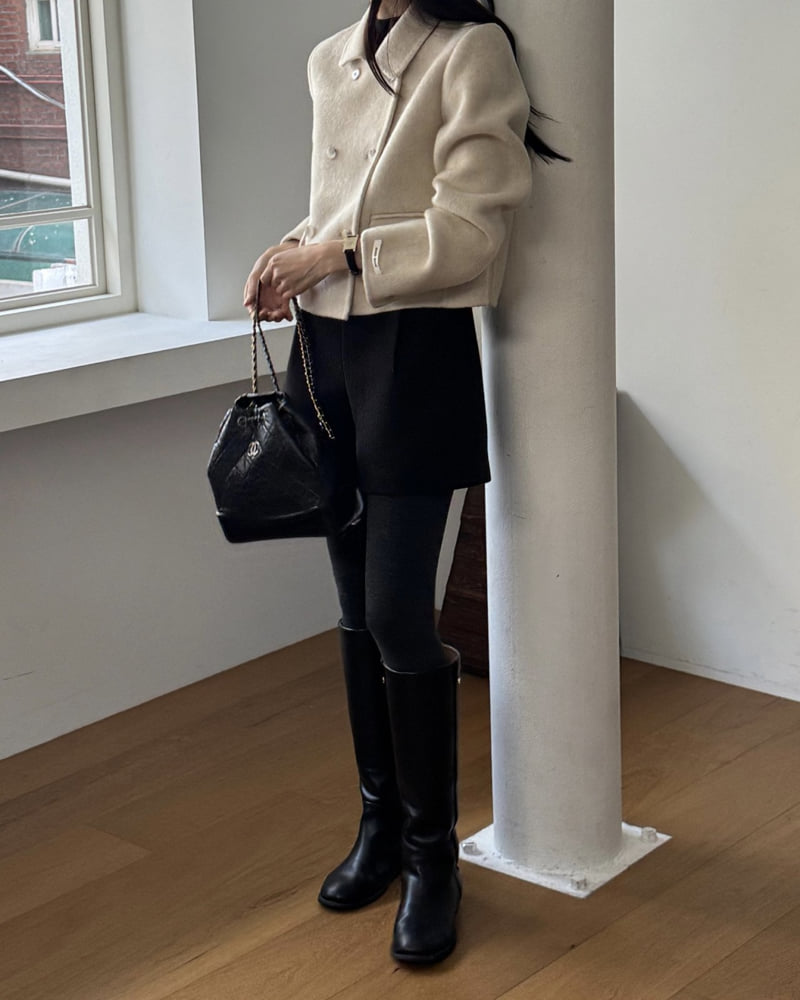 Something Else - Korean Women Fashion - #shopsmall - Bella Wool Shorts - 4