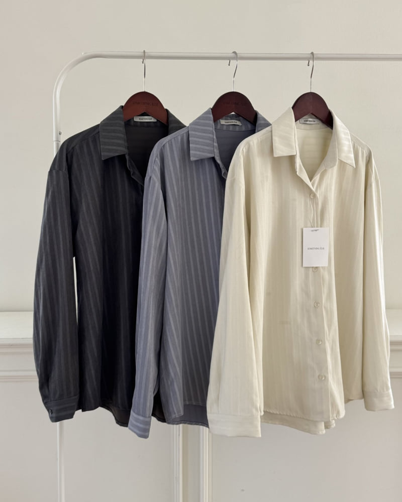 Something Else - Korean Women Fashion - #vintageinspired - Ditto Stripe Button Shirt