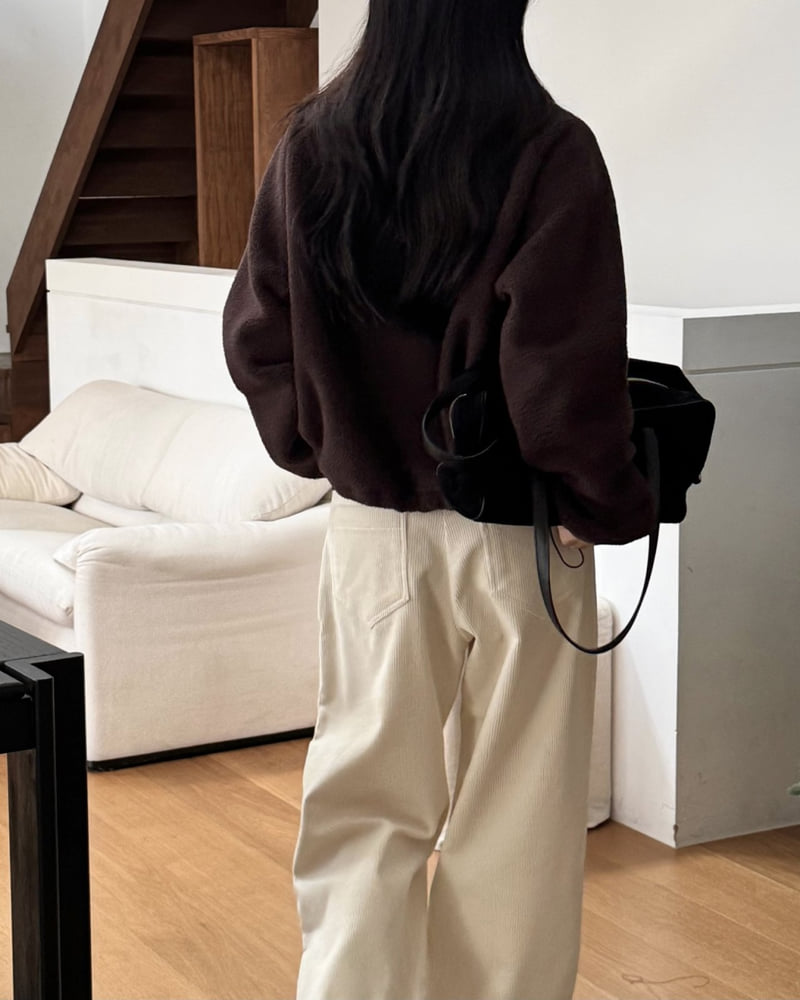 Something Else - Korean Women Fashion - #vintageinspired - Wagon Corduroy Pants - 4