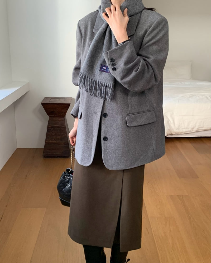 Something Else - Korean Women Fashion - #womensfashion - Dublin Herringbone Wool Jacket - 3