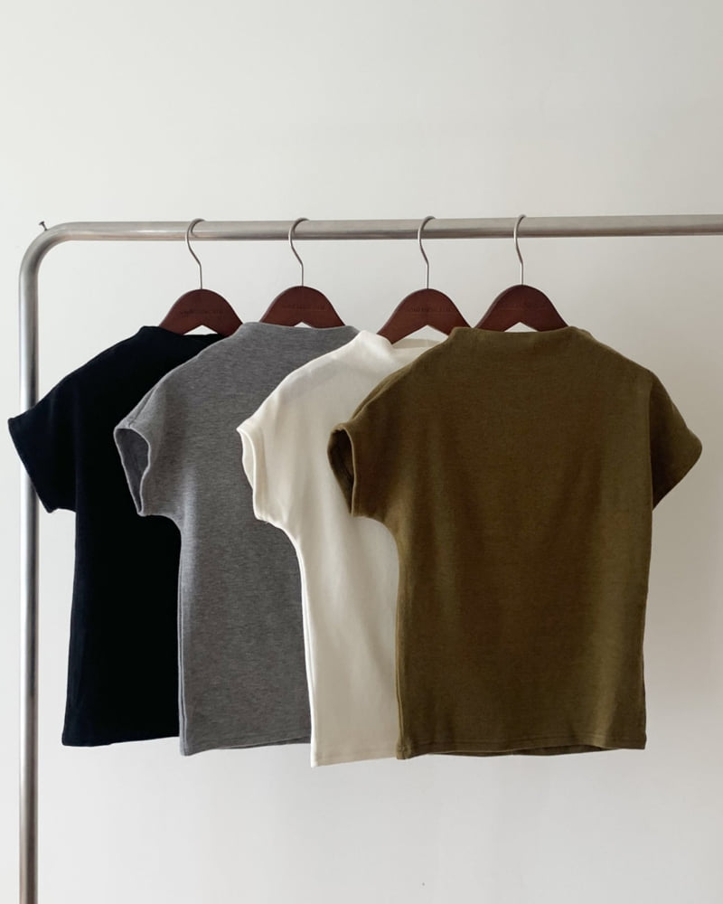 Something Else - Korean Women Fashion - #womensfashion - Mild Half Turtleneck Tee - 9