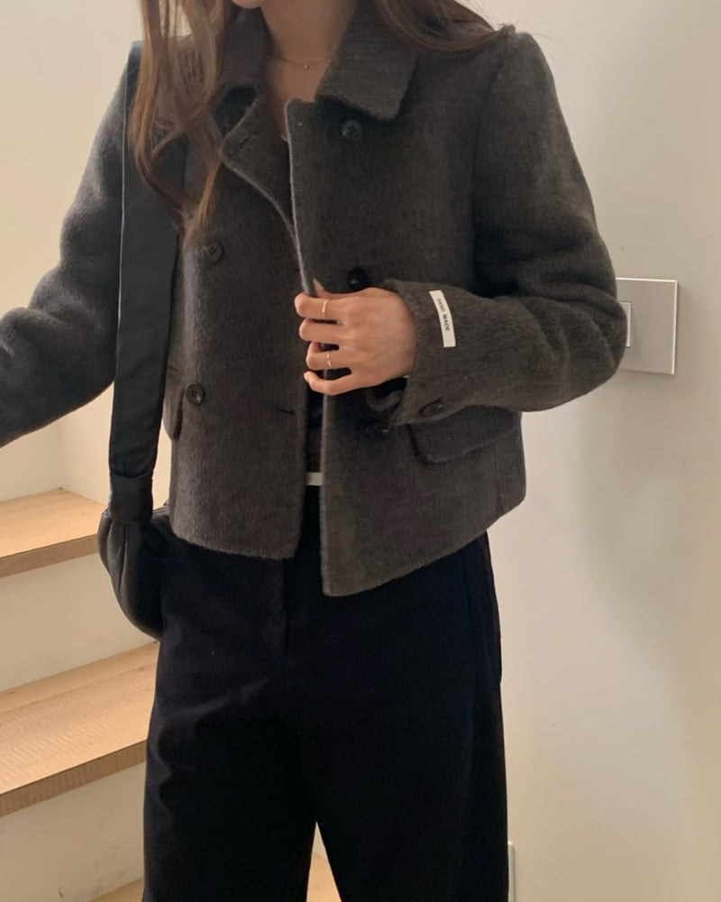 Something Else - Korean Women Fashion - #womensfashion - Handmade Double Short Coat - 10