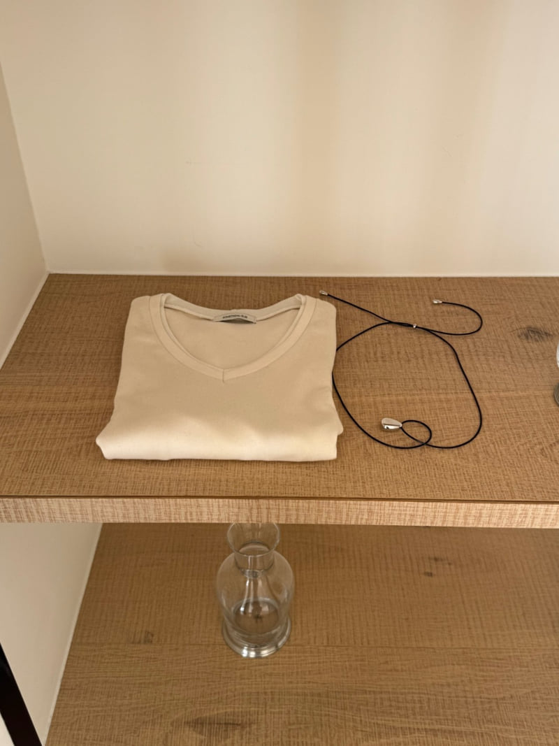 Something Else - Korean Women Fashion - #womensfashion - Poplin V Neck Top - 11