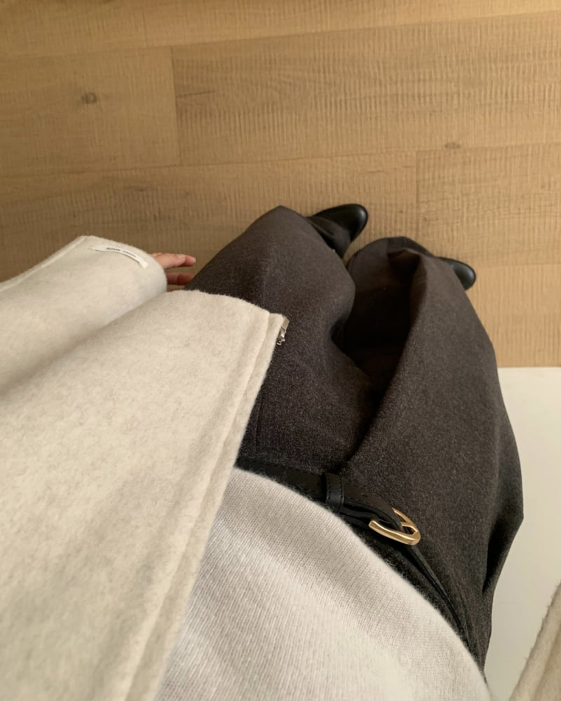 Something Else - Korean Women Fashion - #womensfashion - Tove Diagonal Wrap Slacks - 8