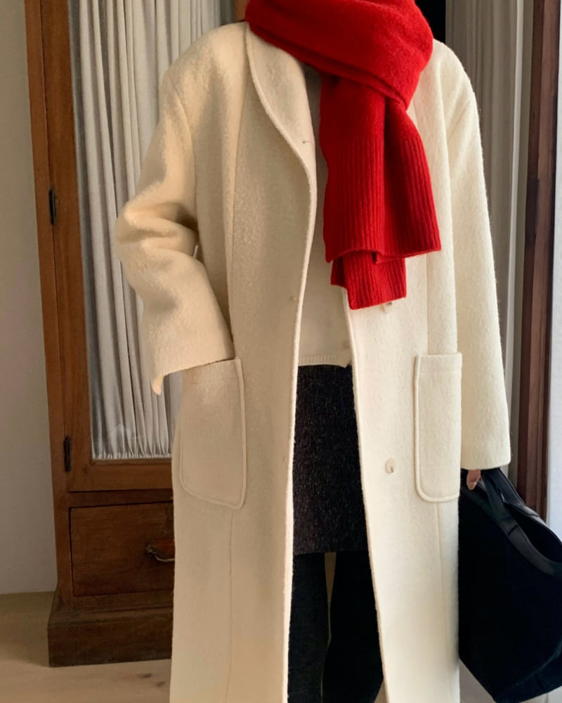 Something Else - Korean Women Fashion - #womensfashion - Essential Shawl Collar Wool Coat - 3