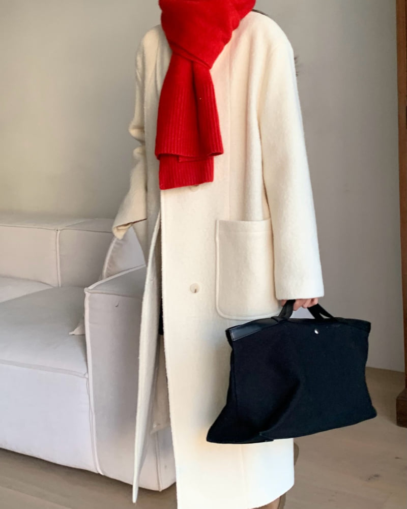 Something Else - Korean Women Fashion - #womensfashion - Essential Shawl Collar Wool Coat - 5