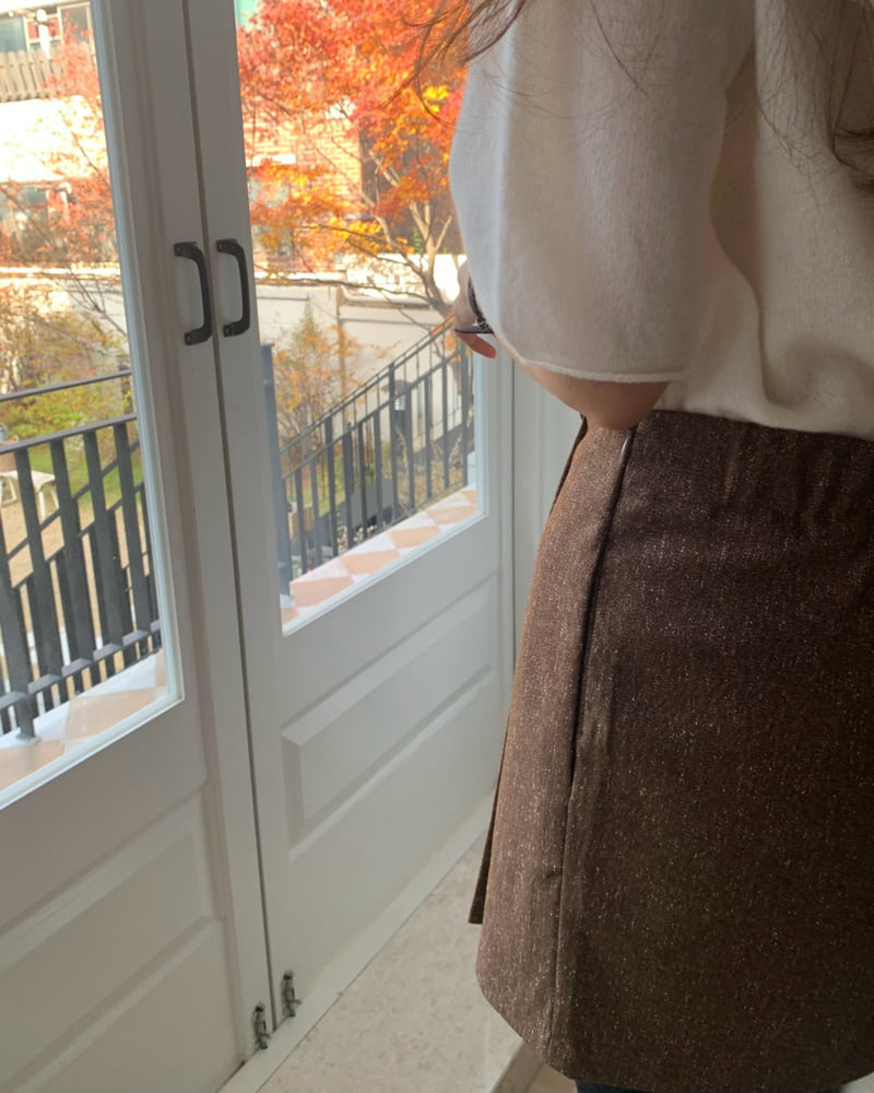 Something Else - Korean Women Fashion - #womensfashion - Lamb Pleated Mini Skirt (Lining Shorts) - 5