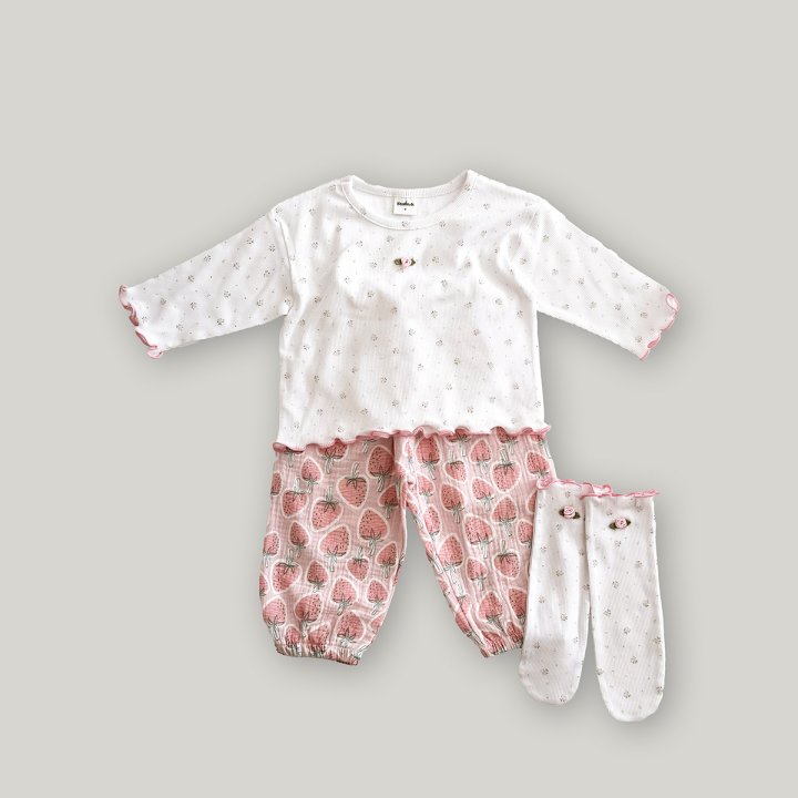 Stella & K - Korean Children Fashion - #childrensboutique - Strawberry Pants - 10