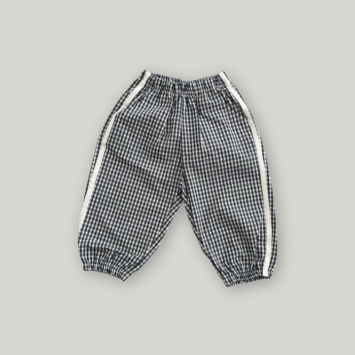 Stella & K - Korean Children Fashion - #kidsshorts - Check Jogger Pants - 11