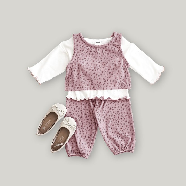 Stella & K - Korean Children Fashion - #kidsshorts - Lily Vest Set - 11