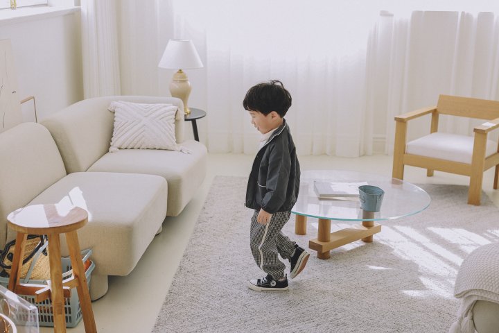 Stella & K - Korean Children Fashion - #minifashionista - Check Jogger Pants