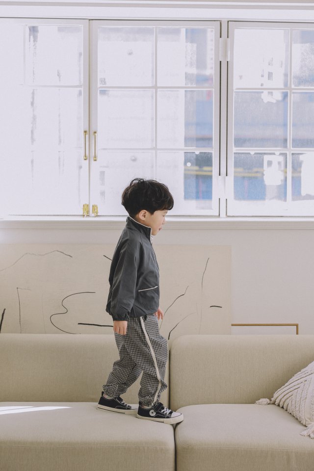 Stella & K - Korean Children Fashion - #prettylittlegirls - Check Jogger Pants - 2