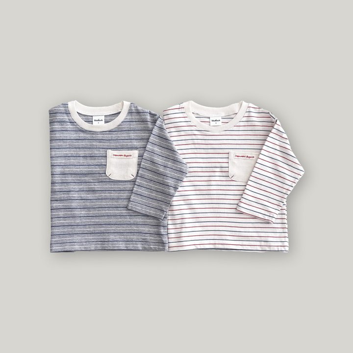 Stella & K - Korean Children Fashion - #prettylittlegirls - Feliz Stripe Tee - 12