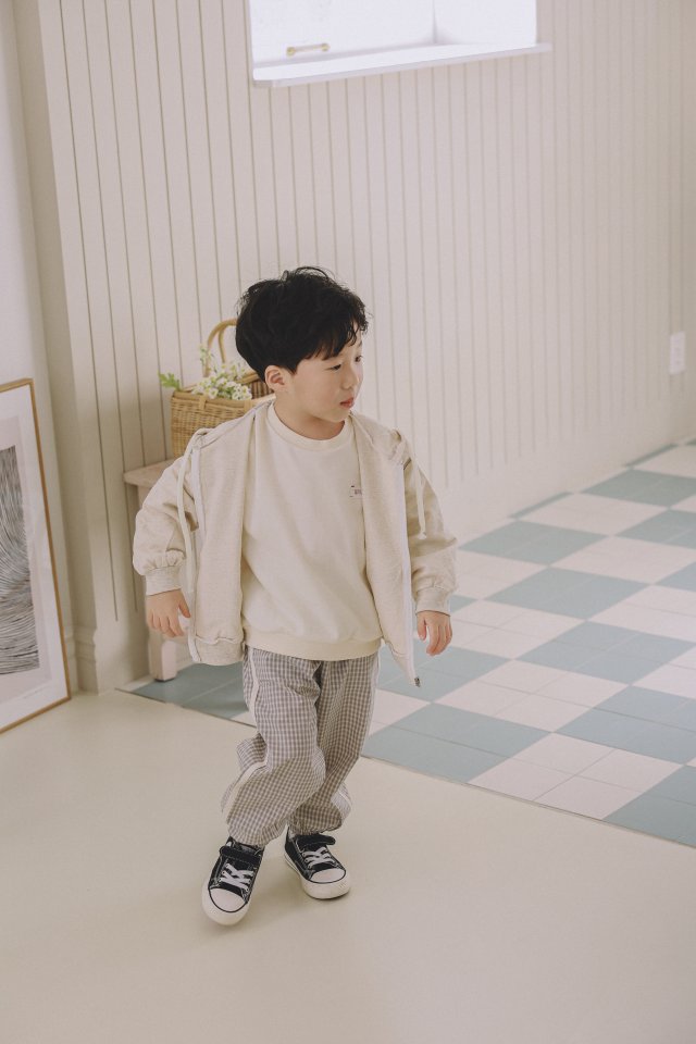 Stella & K - Korean Children Fashion - #stylishchildhood - Check Jogger Pants - 5