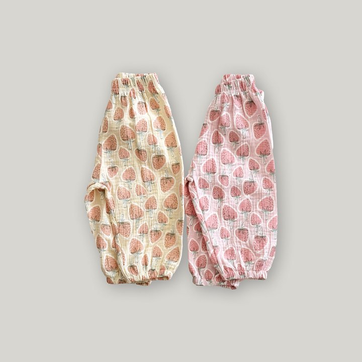 Stella & K - Korean Children Fashion - #todddlerfashion - Strawberry Pants - 6