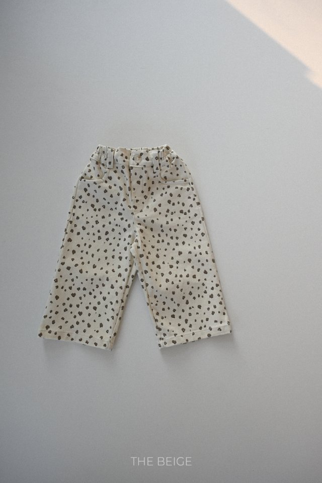 The Beige - Korean Baby Fashion - #babyboutique - Patterned Straight Pants - 6