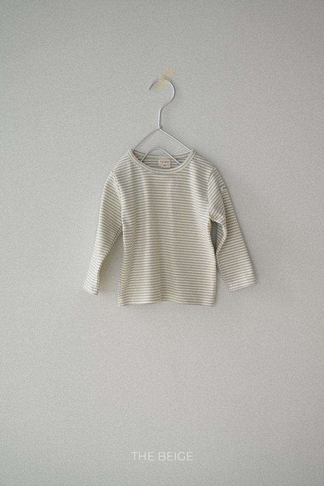 The Beige - Korean Baby Fashion - #babyboutique - Slim Stripe Tee - 3