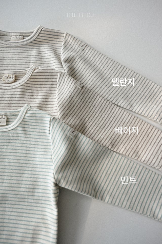 The Beige - Korean Baby Fashion - #babyboutiqueclothing - Slim Stripe Tee - 5